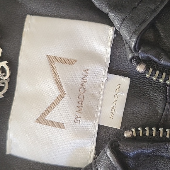 M by Madonna Leather Jacket size 4 - Picture 3 of 9